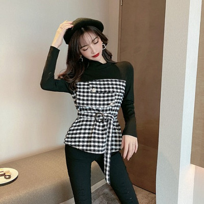 Γυναικεία μπλούζα ριγέ και ζώνη