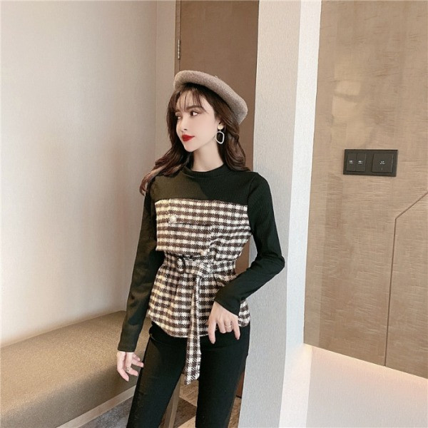 Γυναικεία μπλούζα ριγέ και ζώνη