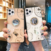 Νέο μοντέλο θήκη με καθρέφτη + δακτυλίδι σε λευκό και μπεζ για το Iphone 11 Pro Max