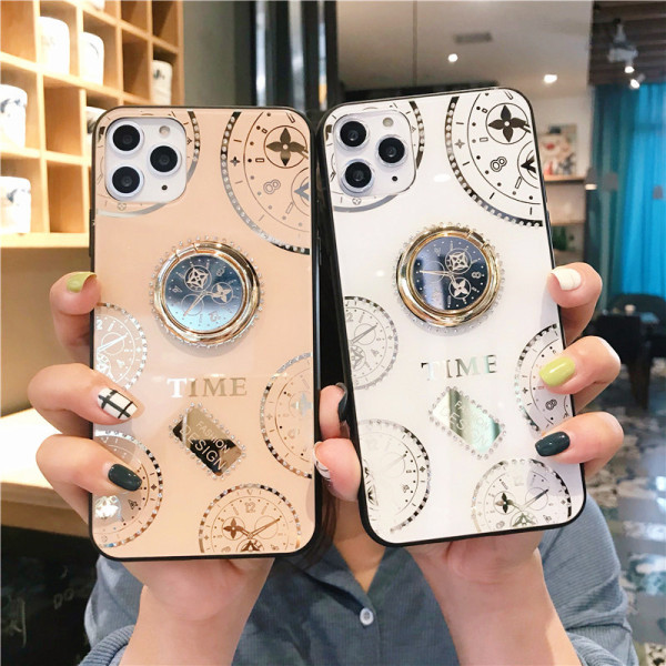 Νέο μοντέλο θήκη με καθρέφτη  + δακτυλίδι σε λευκό και μπεζ για το Iphone 11 Pro Max