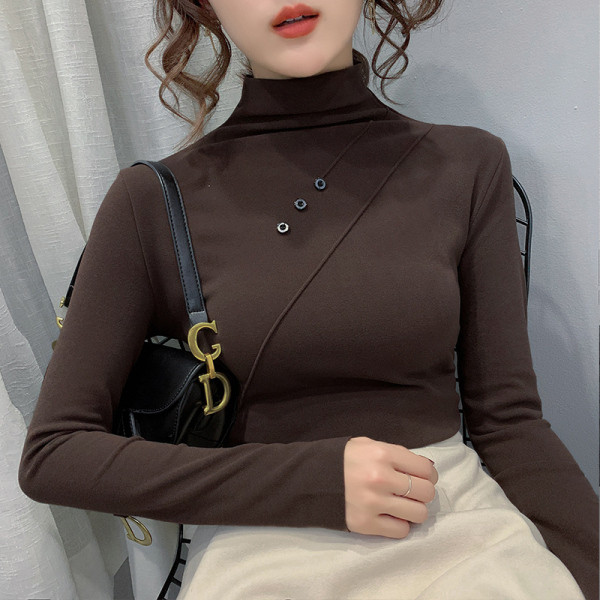 Alkalmi női blúz pólógallérral és gombokkal, három színben