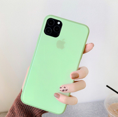 Μονόχρωμη θήκη σιλικόνης για το Iphone 11 Pro Max σε πέντε χρώματα