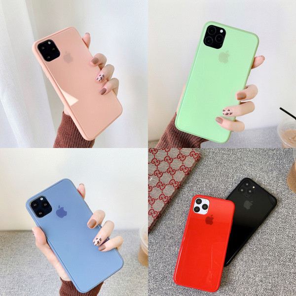 Μονόχρωμη θήκη σιλικόνης για το Iphone 11 Pro Max σε πέντε χρώματα