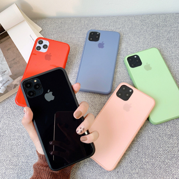 Μονόχρωμη θήκη σιλικόνης για το Iphone 11 Pro Max σε πέντε χρώματα