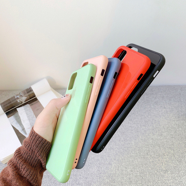 Μονόχρωμη θήκη σιλικόνης για το Iphone 11 Pro Max σε πέντε χρώματα