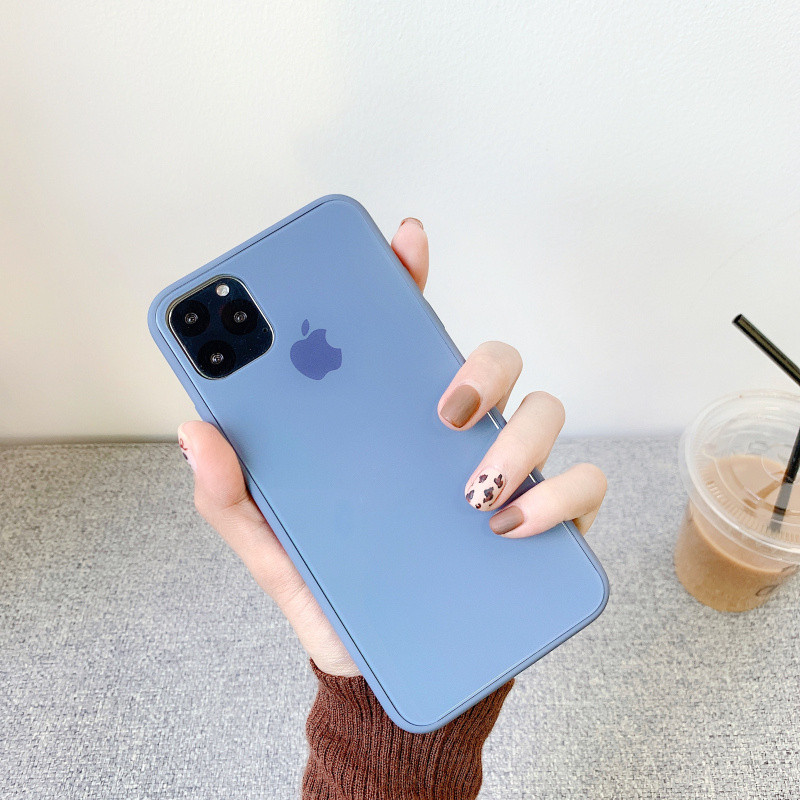 Μονόχρωμη θήκη σιλικόνης για το Iphone 11 Pro Max σε πέντε χρώματα