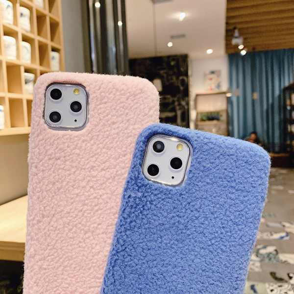 Едноцветен твърд пухен гръб за Iphone 11 Pro Max в пет цвята