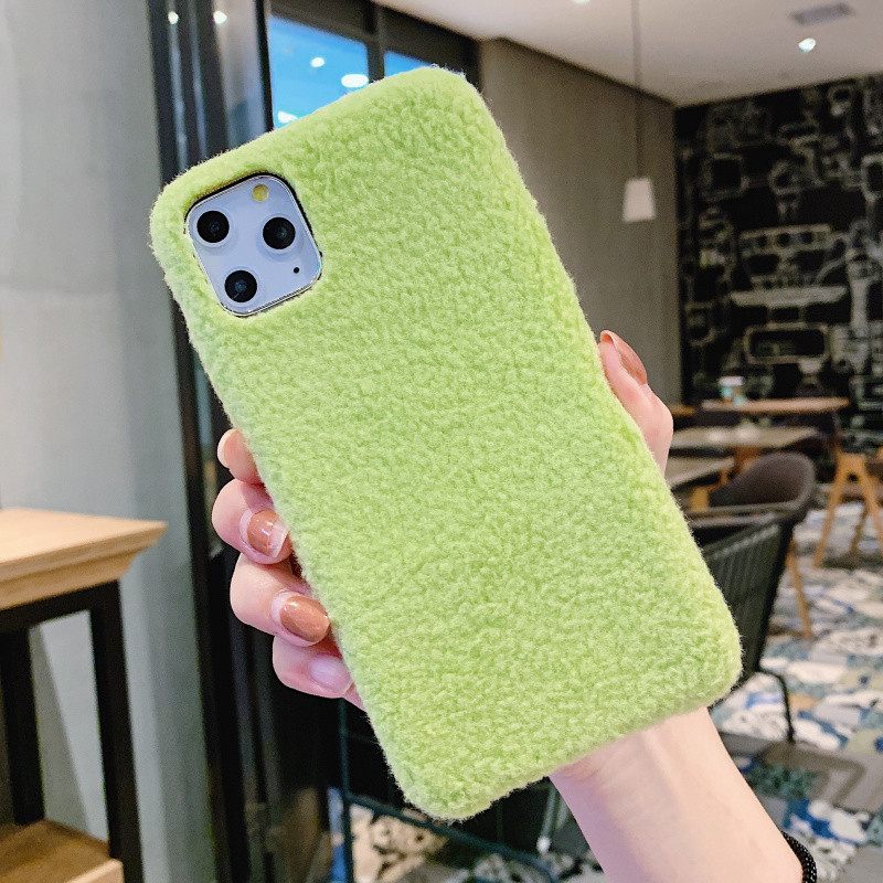 Едноцветен твърд пухен гръб за Iphone 11 Pro Max в пет цвята