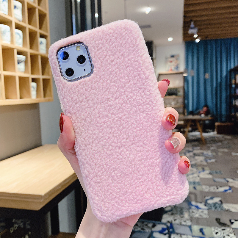 Едноцветен твърд пухен гръб за Iphone 11 Pro Max в пет цвята