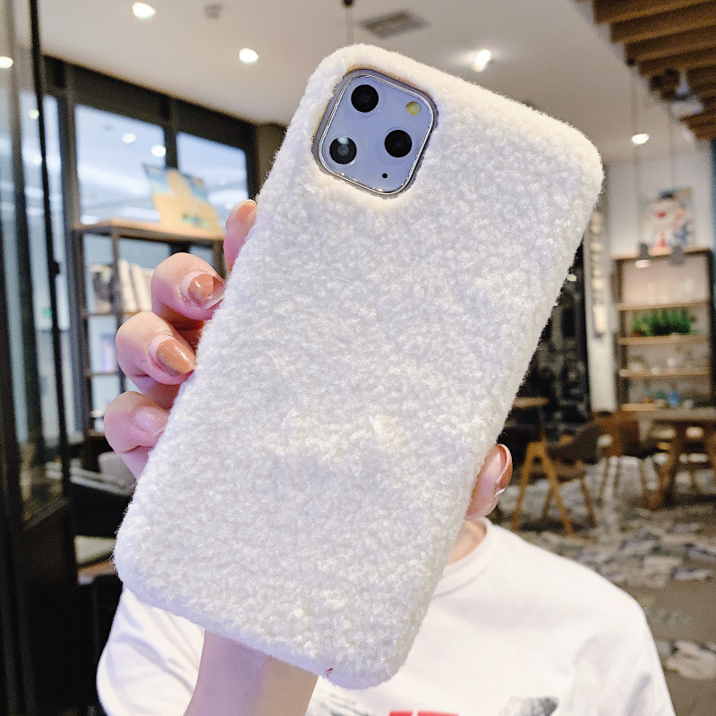 Едноцветен твърд пухен гръб за Iphone 11 Pro Max в пет цвята