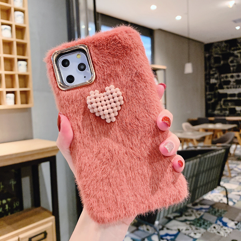 Alsó borító 3D szívelemmel Iphone 11 Pro Max kék, zöld és piros színekben