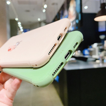 Калъф за Iphone X/XS с триизмерен малък динозавър в розов и зелен цвят - подходящ и за двойки