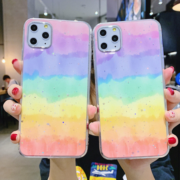 Színes tok fényes hatással Iphone 11 Pro Max telefonhoz