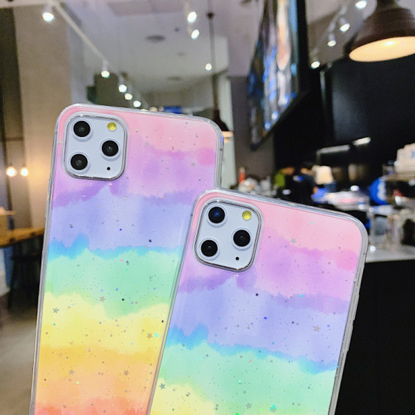 Színes tok fényes hatással Iphone 11 Pro Max telefonhoz