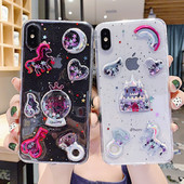 Διαφανή θήκη σιλικόνης 3D στοιχεία για το Iphone X / XS - δύο μοντέλα