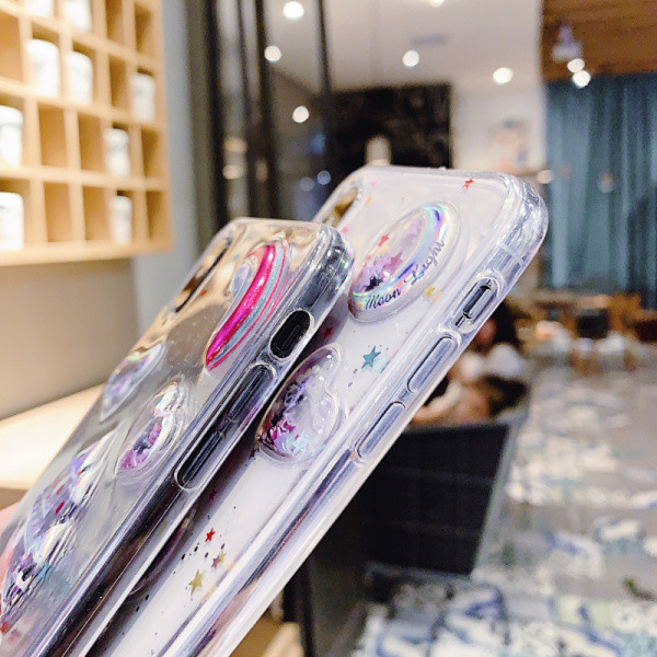 Διαφανή θήκη σιλικόνης 3D στοιχεία για το Iphone X / XS - δύο μοντέλα