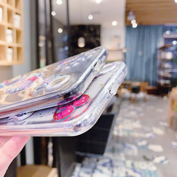 Διαφανή θήκη σιλικόνης 3D στοιχεία για το Iphone X / XS - δύο μοντέλα