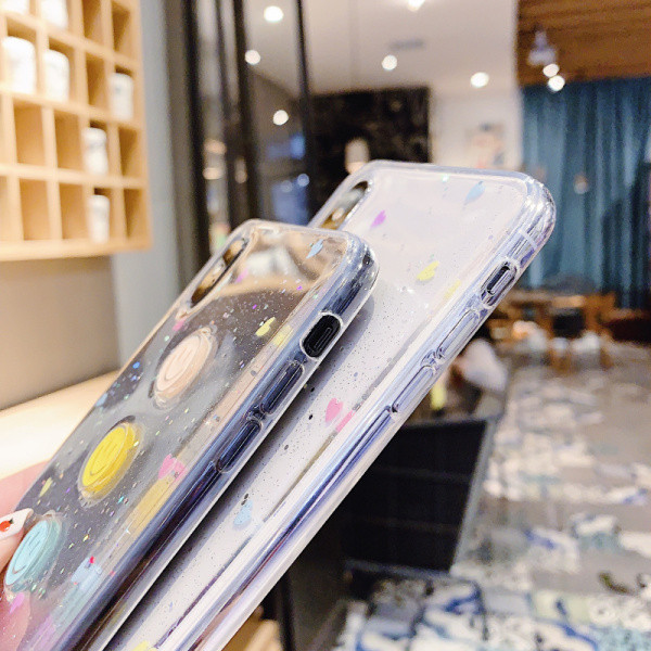 Θήκη σιλικόνη διαφανή για Iphone X / XS με τέσσερα χαμογελαστά πρόσωπα