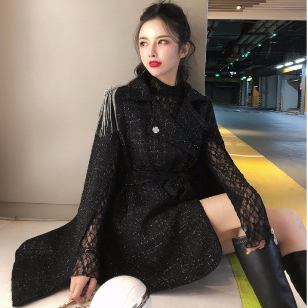 Κομψό γυναικείο παλτό με  ζώνη