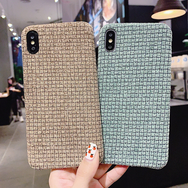 Σκληρή θήκη - πλάτη για Iphone XS Max σε καφέ, πορτοκαλί, μπλε και μπεζ χρώμα