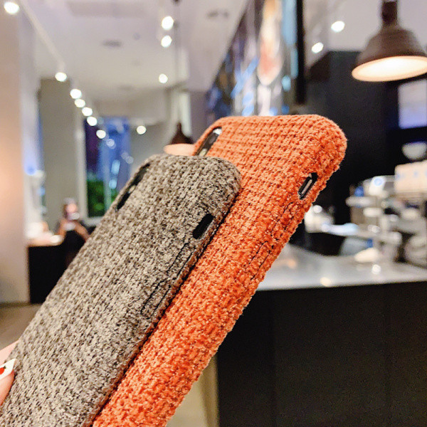 Σκληρή θήκη - πλάτη για Iphone XS Max σε καφέ, πορτοκαλί, μπλε και μπεζ χρώμα