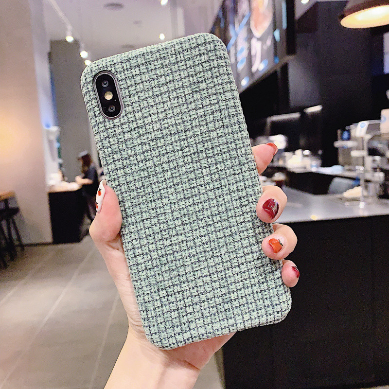 Σκληρή θήκη - πλάτη για Iphone XS Max σε καφέ, πορτοκαλί, μπλε και μπεζ χρώμα