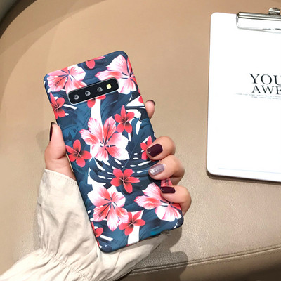 Твърд гръб за Samsung s10 с флорален десен - три модела