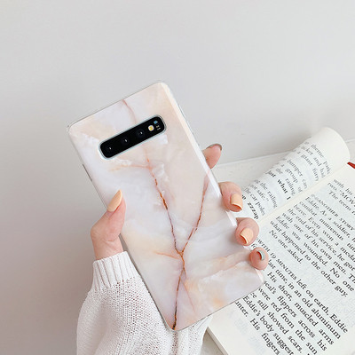 Θήκη σιλικόνης  για Samsung s10 σε διάφορα χρώματα με μάρμαρο εφέ