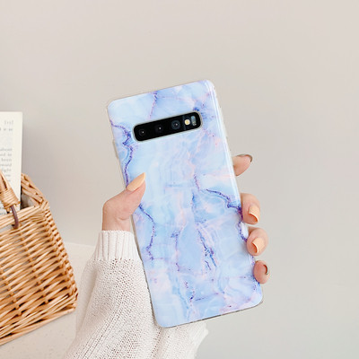 Θήκη σιλικόνης  για Samsung s10 σε διάφορα χρώματα με μάρμαρο εφέ