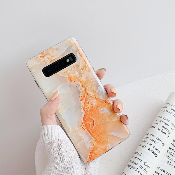 Θήκη σιλικόνης  για Samsung s10 σε διάφορα χρώματα με μάρμαρο εφέ