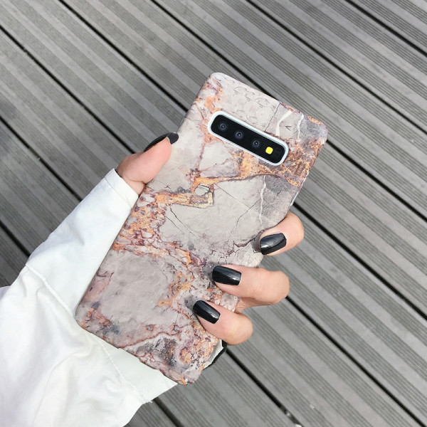 Νέο μοντέλο θήκη  για Samsung s10 σε γκρι και άσπρο χρώμα με μάρμαρο εφέ