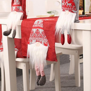 Χριστουγεννιάτικο Tishlifter για τραπέζι με 3D διακόσμηση του Άγιου Βασίλη σε κόκκινο και γκρι χρώμα