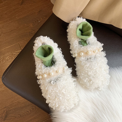 Női alkalmi papucs pehely és lapos talppal több színben