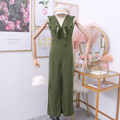 Γυναικεία ολόσωμη φόρμα με λαιμόκοψη - σε διάφορα χρώματα