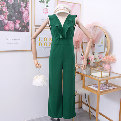 Γυναικεία ολόσωμη φόρμα με λαιμόκοψη - σε διάφορα χρώματα