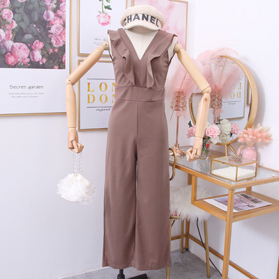 Γυναικεία ολόσωμη φόρμα με λαιμόκοψη - σε διάφορα χρώματα