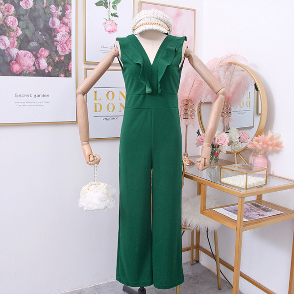 Γυναικεία ολόσωμη φόρμα με λαιμόκοψη - σε διάφορα χρώματα