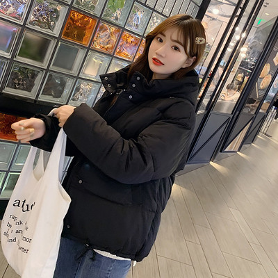 Modern női téli kabát kapucnival és zsebekkel, négy színben