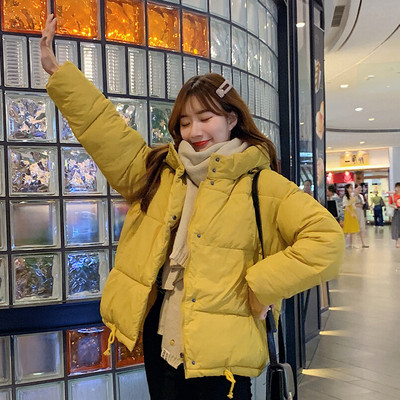 Modern női téli kabát kapucnival és zsebekkel, négy színben