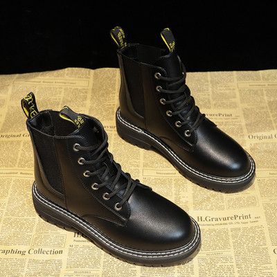 Női téli csizma eko bőrből, télire alkalmas fekete színben