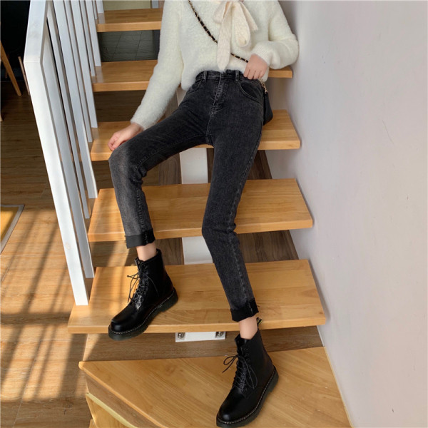 Női topikus farmer, sötét színű, magas derékkal