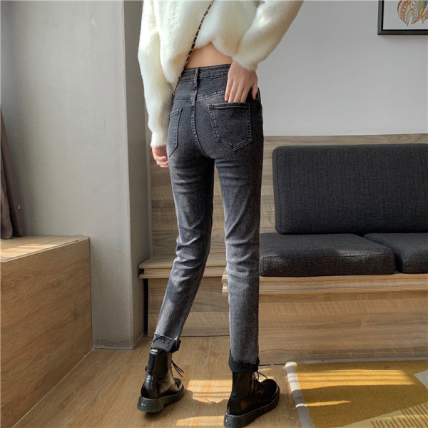 Női topikus farmer, sötét színű, magas derékkal