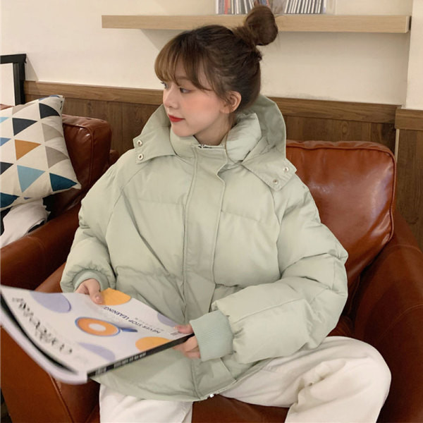 Γυναικείο μοντέρνο μπουφάν  με κουκούλα - φαρδύ μοντέλο