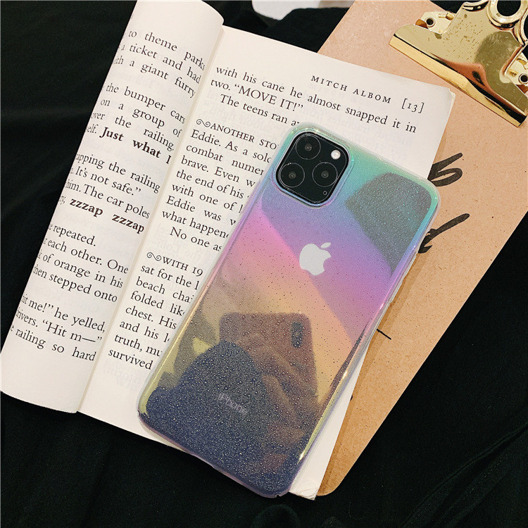 Husa din silicon in culori irizate pentru Iphone 11 Pro Max - doua modele