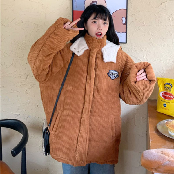 Női alkalmi kabát két színben kapucnival