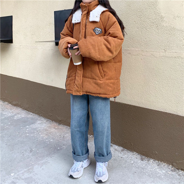 Női alkalmi kabát két színben kapucnival