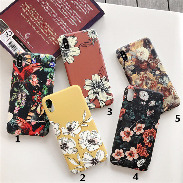 ÚJ Modell tok Iphone X / XS-hez virágmintával - öt modell