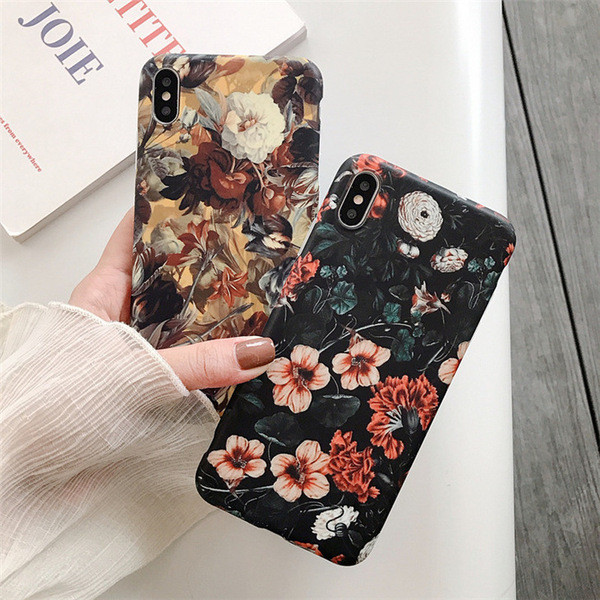 ÚJ Modell tok Iphone X / XS-hez virágmintával - öt modell