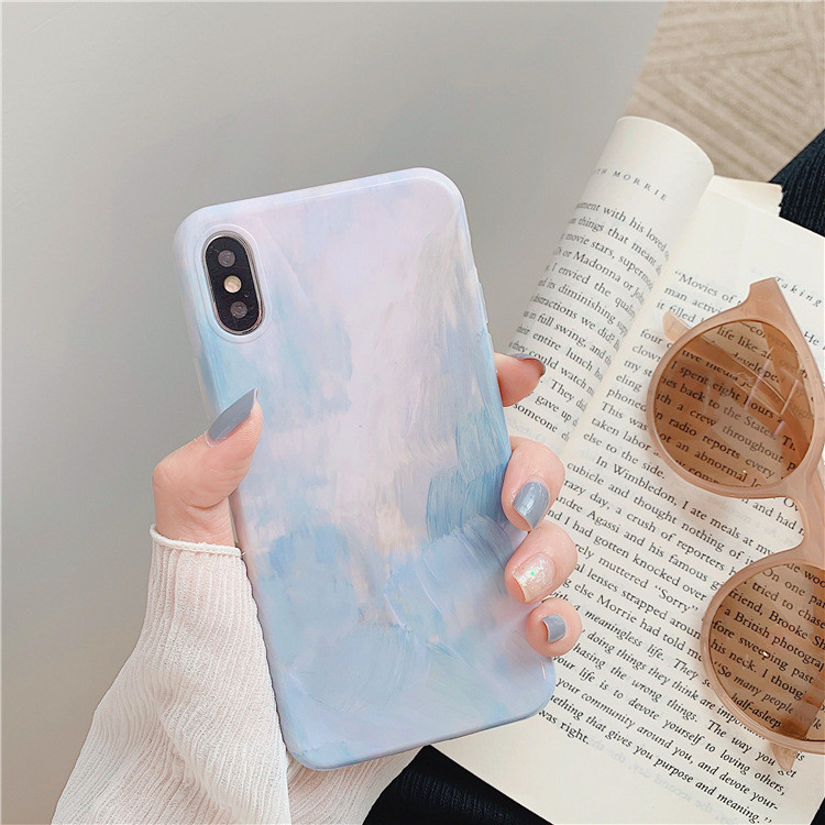 Tok iPhone X / XS + gyűrűhöz rózsaszín és kék színben