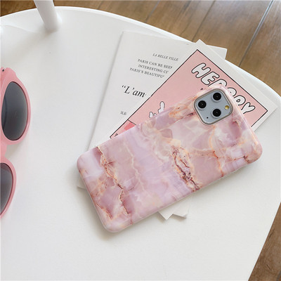 Márvány hatású szilikon tok rózsaszínben Iphone 11 Pro-hoz - két modell